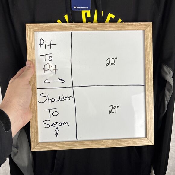 Columbus Crew Hoodie Sz Large Black MLS Soccer Long Sleeve Shirt Performance NWT - Picture 5 of 5